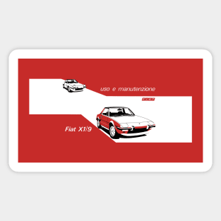 X1/9 - owners handbook Sticker